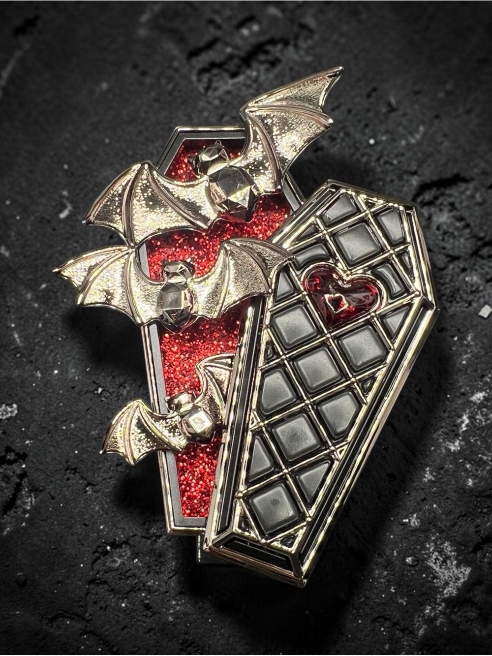 Bath & Body Works Halloween Gothic Coffin Bats Wallflowers Fragrance Plug Red